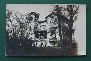 Postcard Photo PC Polderhoek 1914-1918 worldwar destroyed castle architecture Belgium Belgie